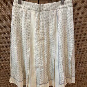 JCrew Pleated Scart-print skirt, 00